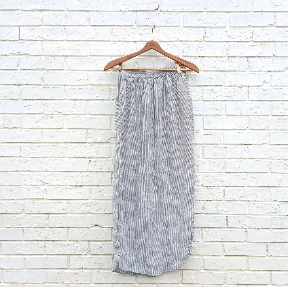 St. Tropez Linen Stripe Skirt Size Small - Picture 7 of 7
